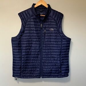 L.L. Bean Men's Navy Blue Down Puffer Vest